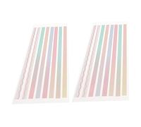Homoyoyo 2 Ensembles Onglets Autocollants pour Lecture Marque Pages Longs Étroits Pet Index Étudiants Bandes Annotables Adhésifs pour Bureau et École