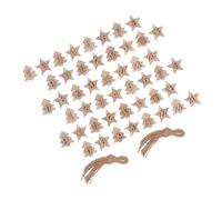 Homoyoyo 2 Ensembles Pendentifs Numérotés pour Calendrier de DIY Étiquettes Suspendues Étoile à Branches Décoration de Noël et