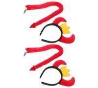 Homoyoyo 2 ensembles Serre-tête Cornes de Diable Rouges Kit pour Femmes Accessoires Cosplay Carnaval et Fête Anniversaire