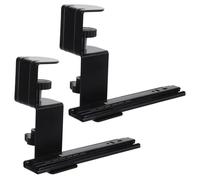 Homoyoyo 2 Ensembles Support de Bureau Extensible Réglable avec Bras Coulissant Rallonge de Plateau Clavier pour Bureau Dordinateur Support Pliable à Extension Ajustable Lot