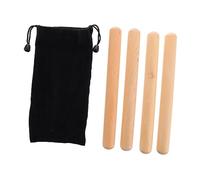 Homoyoyo 2 Paires De Bâtons De Rythme Claves Vibraslap - Instruments De Percussion Musicale pour - Bongo Et Animation Rythmique