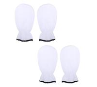 Homoyoyo 2 Paires Moufles de Soin des Mains Spa à Paraffine, Blancs | Polyester et Flanelle, Rétention de Chaleur, Meilleure Absorption des Soins, Usage Salon