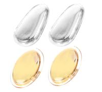 Homoyoyo 2 paires Plaquettes Nez Lunettes Silicone Métal Antidérapantes Coussinets Confortables et Durables pour Lunettes Petites Plaquettes Nez Non Glissantes