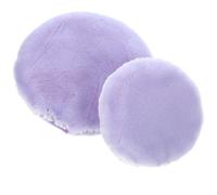Homoyoyo 2 Pcs Houppette à Poudre Ronde pour Maquillage en Coton Pourpre, Texture Douce, Facile à Ranger, pour Applications de Maquillage et Shopping