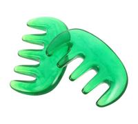 Homoyoyo 2 Pcs Peigne de Massage pour Cheveux Masseur de Chevelu Manuel en Résine Structure à Cinq Dents Soins Capillaires Apaisants Outil de Massage Chinois pour Soins Tête