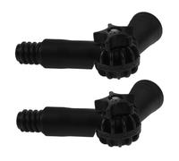 Homoyoyo 2 pièces Adaptateur Angle pour Perche Télescopique avec Embout Fileté Américain Accessoire de Rallonge pour Brosse et Balai Connexion Rapide pour Nettoyage Longue Distance