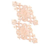 Homoyoyo 2 pièces Appliques Décoratives Bois Sculpté Ornements Classiques pour Meubles Portes et Fenêtres Accessoires Décoration Intérieure Raffinée