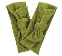 Homoyoyo 2 Pièces Bandeau pour Petit Chien Nœud Décoratif en Tissu Élastique Vert, Accessoire Mignon et Confortable pour Habiller Votre Animal Lors de Fêtes et Occasions Spéciales