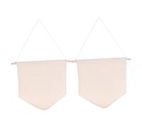 Homoyoyo 2 pièces Bannière Murale Toile Vierge pour Affichage de Badges Émail Fanion de Rangement Décoratif pour Chambre Denfant Support DIY Peinture et Broches
