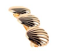 Homoyoyo 2 Pièces Barrettes coquille agrafes de coquille charmes de cheveux de coquillage accessoires de cheveux coquillage pinces à cheveux Alliage de zinc Golden