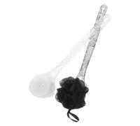 Homoyoyo 2 Pièces Bath Back Scrubber Set Ice Pattern Double Sided Exfoliating Loofah Brush With Ergonomic Handle For Men And Women Deep Cleansing Body Brush For Shower And Travel