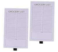 Homoyoyo 2 Pièces Bloc Notes Magnétique pour Réfrigérateur Carnet de Listes Courses Aimanté Réutilisable Papier Épais avec Découpe Planificateur Magnétique pour Cuisine et Bureau