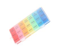 Homoyoyo 2 pièces Boîte à Pilules Portable Compartiments Colorés Rangement Pratique et Léger pour Quotidiens Pilulier Sécurisé pour Voyage et Usage Personnel