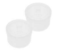 Homoyoyo 2 pièces Boîte de Nettoyage pour Outils de Manucure Plastique Réutilisable avec Couvercle Amovible Boîte Stérilisante à Double Filtre pour Accessoires Nail Art Pratique pour Salon