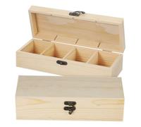 Homoyoyo 2 Pièces Boîte de Rangement Bois avec Compartiments Multifonctionnelle Organisateur Cartes de Visite Porte Bloc Notes et Coffret Souvenirs Compact pour Bureau et Maison