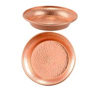 Homoyoyo 2 Pièces Bol Offrande Tibétain Cuivre Pur Plateau Rituel Polyvalent pour Méditation Bol Sacré Décoratif pour Eau Bénite Plateau de Richesse pour Maison et Temple