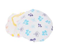 Homoyoyo 2 pièces Bonnet de Double Couche Épais Imperméable Bonnet Bain Femme Cheveux Longs Élastique et Protège Cheveux Bouclés pour Spa et Maquillage Motifs Aléatoires