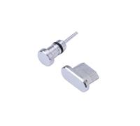 Homoyoyo 2 pièces Bouchon Anti-poussière Micro USB et Prise Jack Aluminium Kit pour Téléphones Edge Honor Protection Sable et Liquide Facile à Installer Design Métallique Élégant