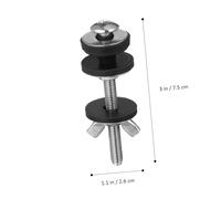 Homoyoyo 2 pièces Boulons Fixation Réservoir Wc avec Joint Étanchéité Kit pour Montage Rapide et Prévention de Fuites Accessoires Installation Toilettes Modernes
