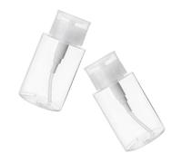 Homoyoyo 2 pièces Bouteilles de Voyage Réutilisables Lot de Flacons Pression Étanches pour Eau Nettoyante Maquillage et Soin Portable
