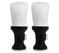 Homoyoyo 2 Pièces Brosse de Barbier Professionnelle Brosse de Nettoyage à Poussière Douce et Balai de Cou pour Salon Outil de Coiffure pour Nettoyage de Cheveux et Barbe