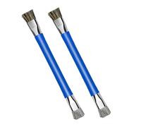 Homoyoyo 2 pièces Brosse de Nettoyage Double Tête Antistatique pour Carte Mère Brosse Électronique ESD Sécurisée Outil de Dépoussiérage pour Composants Sensibles Lot de Bleu