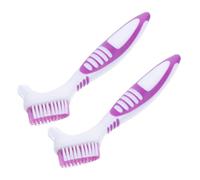 Homoyoyo 2 pièces Brosse Double Tête pour Nettoyage de Coquille de Tortue Poignée Antidérapante Brosse Petite et Polyvalente pour Aquarium et Coquille de Tortue Lot