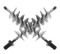 Homoyoyo 2 pièces Brosse Métallique de Ramonage Acier Inoxydable Multi-Usage pour Nettoyage Cheminée et Conduits Outil Pratique pour Entretien Domestique