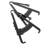 Homoyoyo 2 Pièces Calibre de Graisse Outil de Mesure avec Double Échelle pour de Fitness Testeur Épaisseur de Graisse Portable