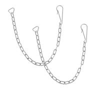 Homoyoyo 2 pièces Chaîne de Chasse Eau Acier Inoxydable Remplacement de Chaîne de Clapet pour Mécanisme de Chasse de Facile à Installer avec Crochets Accessoire de Rechange Corrosion pour