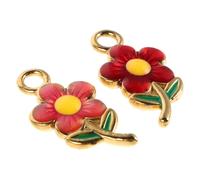 Homoyoyo 2 Pièces Charms Élégants Colorés pour Bracelets Colliers Boucles Oreilles Porte Clés Diy