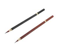 Homoyoyo 2 Pièces Chinese Calligraphy Brush Pen With Protective Cap Ergonomic Fine Tip Brush For Painting And Writing Portable And Lightweight