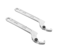 Homoyoyo 2 Pièces Clé à Ergot pour Écrous de Compteur Eau Outil de Levier Anti-vibration Multifonction Ouvre-écrou Rond Ajustable pour Démontage Facile Du Couvercle