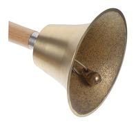Homoyoyo 2 Pièces Cloche à Main Vintage avec Manche Bois Puissant pour Restaurant Noël École et Service Comptoir Décoration Polyvalente