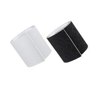 Homoyoyo 2 pièces Coussinets Adhésifs Antidérapants et Résistants à pour Semelles de Chaussures Protection Silencieuse pour Talons Noir et Transparent Haute Adhérence