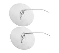 Homoyoyo 2 Pièces Couvercle Extincteur Métal pour Braséro Outil Étouffoir de Flammes Portable Léger et Facile à Transporter pour Foyers Extérieurs et Camping