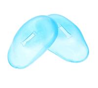 Homoyoyo 2 Pièces Couvre Oreilles Silicone Étanche pour Salon de Protections Auditives Ajustables pour Coloration des Cheveux Bleu