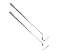 Homoyoyo 2 pièces Crochet de Capture de Serpent Télescopique Acier Inoxydable Poignée Confortable Lot de Outils Robustes pour Manipulation Sécurisée des Reptiles