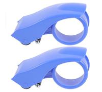 Homoyoyo 2 pièces Distributeur de Ruban Adhésif Coupe Ruban Robuste pour Outil Pratique et Compact pour Colis Lame Tranchante pour Découpe Précise Couleur Aléatoire Couleur Aléatoire