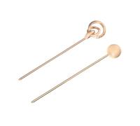 Homoyoyo 2 pièces Épingle Cheveux Chinoise Vintage Alliage Aluminium Accessoires Cheveux pour Filles et Femmes Bâtonnets Tresse Retro Décoratifs et Pratiques pour Quotidien et Événements