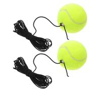 Homoyoyo 2 Pièces Équipement D'entraînement de Tennis avec Balle de Tennis Pratique sur Corde Élastique, Résistance Améliorée et Fibre Chimique, pour Entraînement Individuel