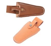 Homoyoyo 2 pièces Étui Cuir Épais pour Sécateur et Outils de Pochette Suspendue pour Trimmer Tool et Ciseaux Électricien Rangement Sécurisé pour Jardinage Lot de Marron Jaune
