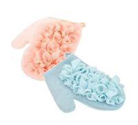 Homoyoyo 2 pièces Exfoliant Double-face pour Gants de Bain Ergonomiques pour Adulte Nettoyage Intensif et Gommage Profond Du Corps Serviette Bain Exfoliante Usage Autonome