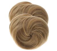 Homoyoyo 2 Pièces Extensions de Chignon Soie Haute Température Postiches pour Cheveux Lisses Faciles à Utiliser pour Style Élégant pour Occasions Spéciales