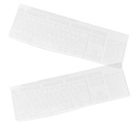 Homoyoyo 2 pièces Film de Protection Clavier Silicone Souple Transparent Compatible Choc Antidérapant Protection Durable pour Clavier PC Bureau et Maison