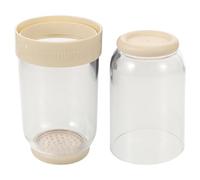 Homoyoyo 2 Pièces Gobelet de Rince Bouche Portable Étui Plastique Organisateur Multifonctionnel pour Brosse à Dents et Maquillage