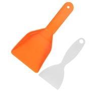 Homoyoyo 2 pièces Grattoir à Glace pour Réfrigérateur et Congélateur Pelle de Nettoyage PP Robuste Outil de Dégivrage Pratique Jaune Grand et Moyen Accessoire Polyvalent pour Élimination