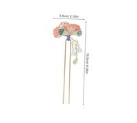 Homoyoyo 2 Pièces Hair Chopsticks For Women Vintage Handmade Hanfu Hair Sticks With Enamel Flower Tassels U Shaped Chinese Chignon Hairpins In And