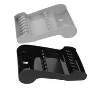 Homoyoyo 2 Pièces Hair Scissor Holder Rack For Stylists Secure Plastic Shear Organizer Tray For Salon And Barber Tool Storage And