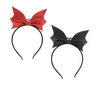 Homoyoyo 2 Pièces Headband Halloween Bat Décor Accessoires de Déguisement Hoops de Cheveux Cosplay pour Fête et Halloween